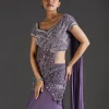 Purple Glamour With Fusion Flair