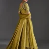 Mehendi Green Grace With Classic Detail