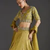 Mehendi Green Grace With Classic Detail