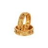 537-gold-finish-temple-style-bangle-with-rani-pink-and-green-simulated-stones-2.webp Gold Finish Temple Style Bangle With Rani Pink and Green Simulated Stones