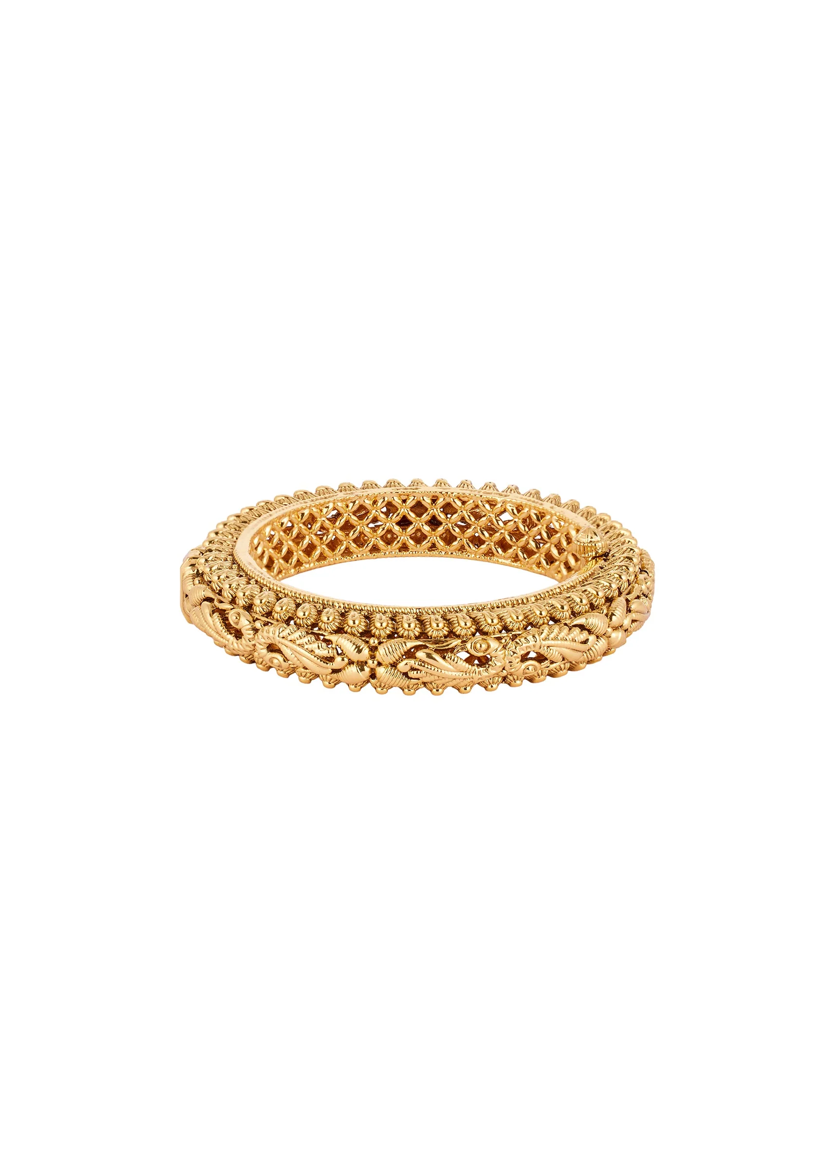 538-gold-toned-bangles-with-intricate-temple-motifs-and-simulated-stones-3.webp Gold Toned Bangles With Intricate Temple Motifs And Simulated Stones