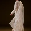 5386-peach-sharara-set-with-sequence-embroidered-long-jacket-5.webp Peach Sharara Set With Sequence Embroidered Long Jacket