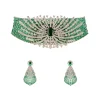 540-green-anti-tarnish-finish-rhodium-plated-brass-long-necklace-set-with-cz-diamond-1.webp Green Anti Tarnish Finish Rhodium Plated Brass Long Necklace Set with CZ Diamond