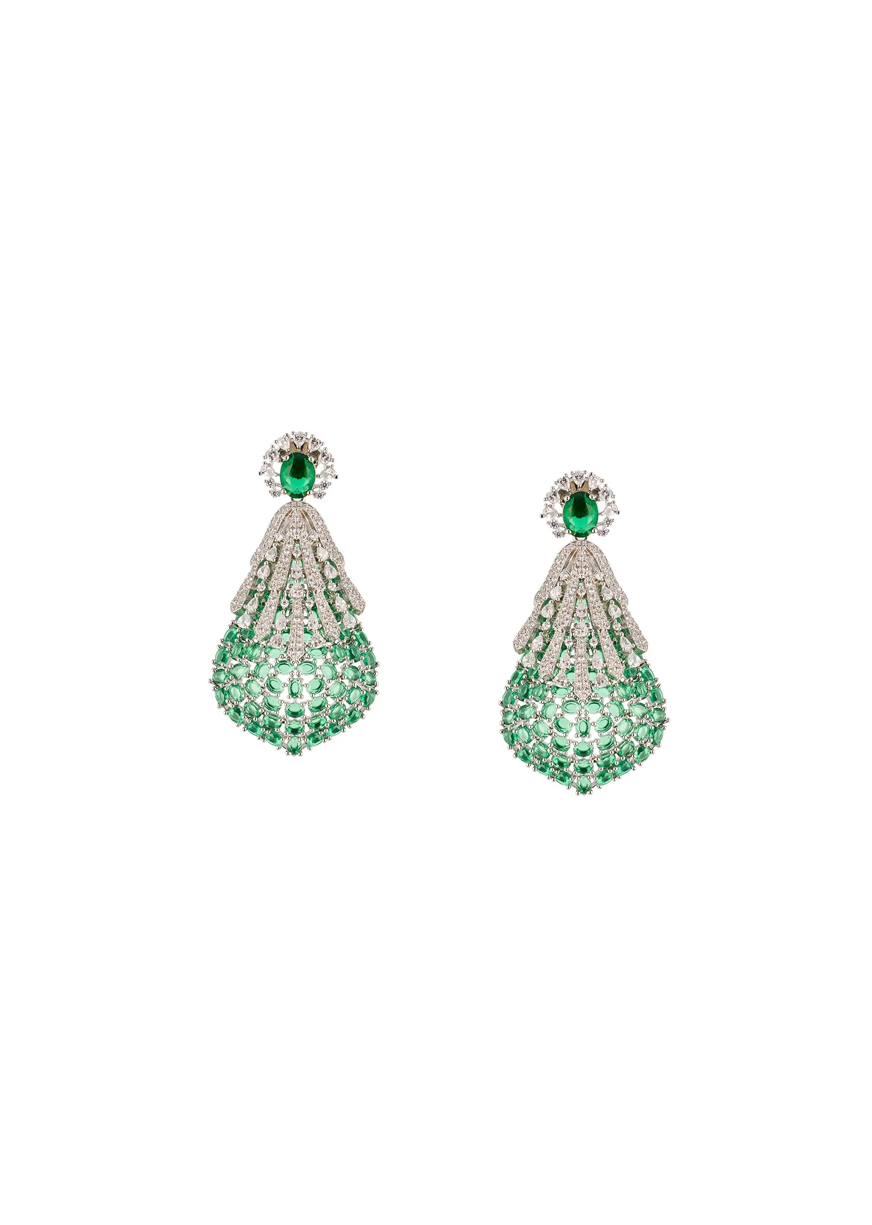 540-green-anti-tarnish-finish-rhodium-plated-brass-long-necklace-set-with-cz-diamond-3.webp Green Anti Tarnish Finish Rhodium Plated Brass Long Necklace Set with CZ Diamond