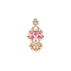 543-red-and-gold-finish-jewellery-set-in-polki-with-semi-precious-stones-and-drops-5.webp Red and Gold Finish Jewellery Set In Polki With Semi Precious Stones And Drops