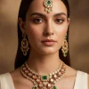 544-multi-red-jewellery-set-in-kundan-polki-1.webp Multi Red Jewellery Set In Kundan Polki
