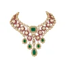 544-multi-red-jewellery-set-in-kundan-polki-3.webp Multi Red Jewellery Set In Kundan Polki