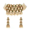545-gold-finish-jewellery-set-in-polki-in-semi-precious-stones-2.webp Gold Finish Jewellery Set In Polki in Semi Precious Stones