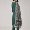 Green Bandhani Banarasi Dhoti Set And Gotta Work