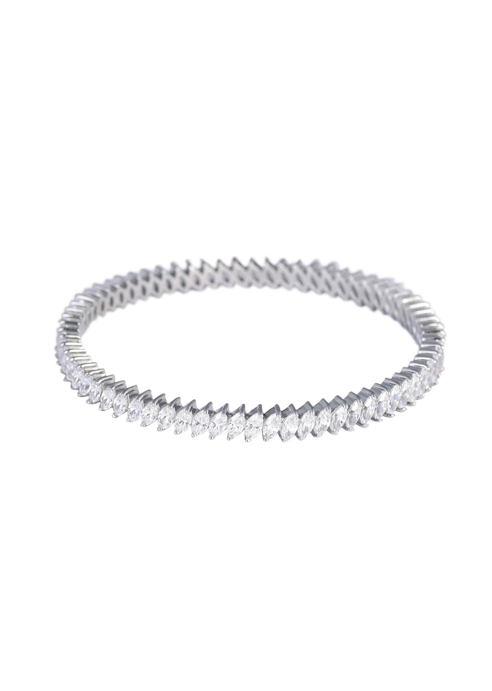 552-92.5-sterling-silver-white-zirconia-bangles-set-of-2-4.webp 92.5 Sterling Silver White Zirconia Bangles Set of 2
