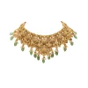 Green Kundan Choker Necklace Set