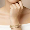 Lustrous White Gold Bangles With Intricate Bridal Detailing