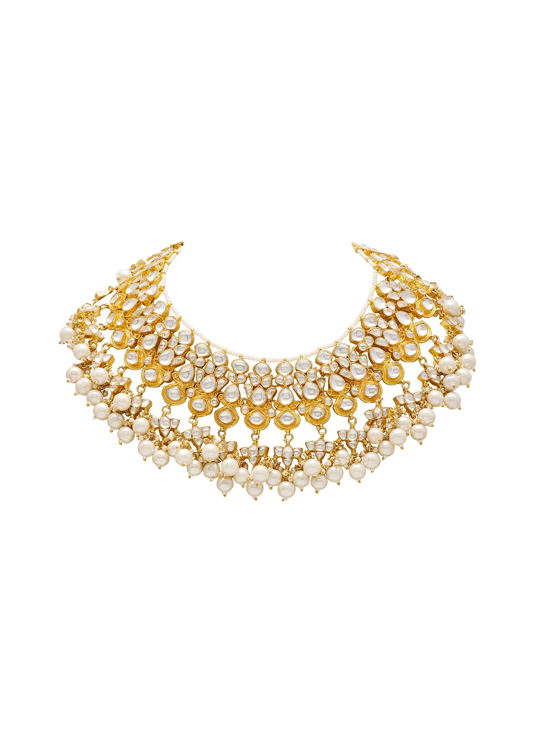 Gold Kundan Bridal Necklace Set
