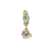 Gold Necklace Set With Stones And Pearl Tassels