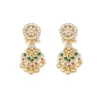Gold Choker Set With Intricate Uncut Diamonds Pearls And Vibrant Gemstones