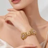 Gold Plated Kundan Polki Bangles