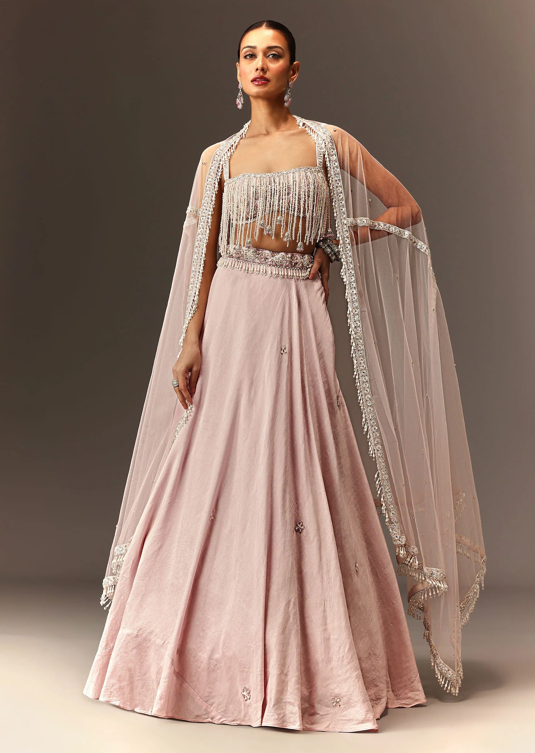 5817-lilac-lehenga-and-stone-embellished-blouse-with-dupatta-1.webp Lilac Lehenga And Stone Embellished Blouse With Dupatta