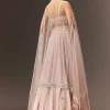 Lilac Lehenga And Stone Embellished Blouse With Dupatta