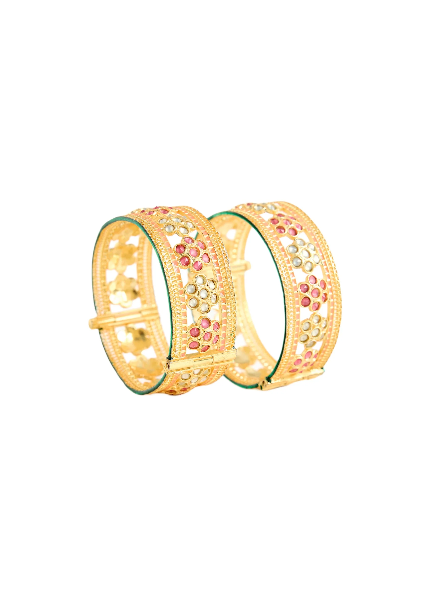Gold Meenakari Bangle