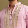 5872-pink-gold-sequin-work-kurta-pant-set-1.jpg Pink Gold Sequin Work Kurta Pant Set