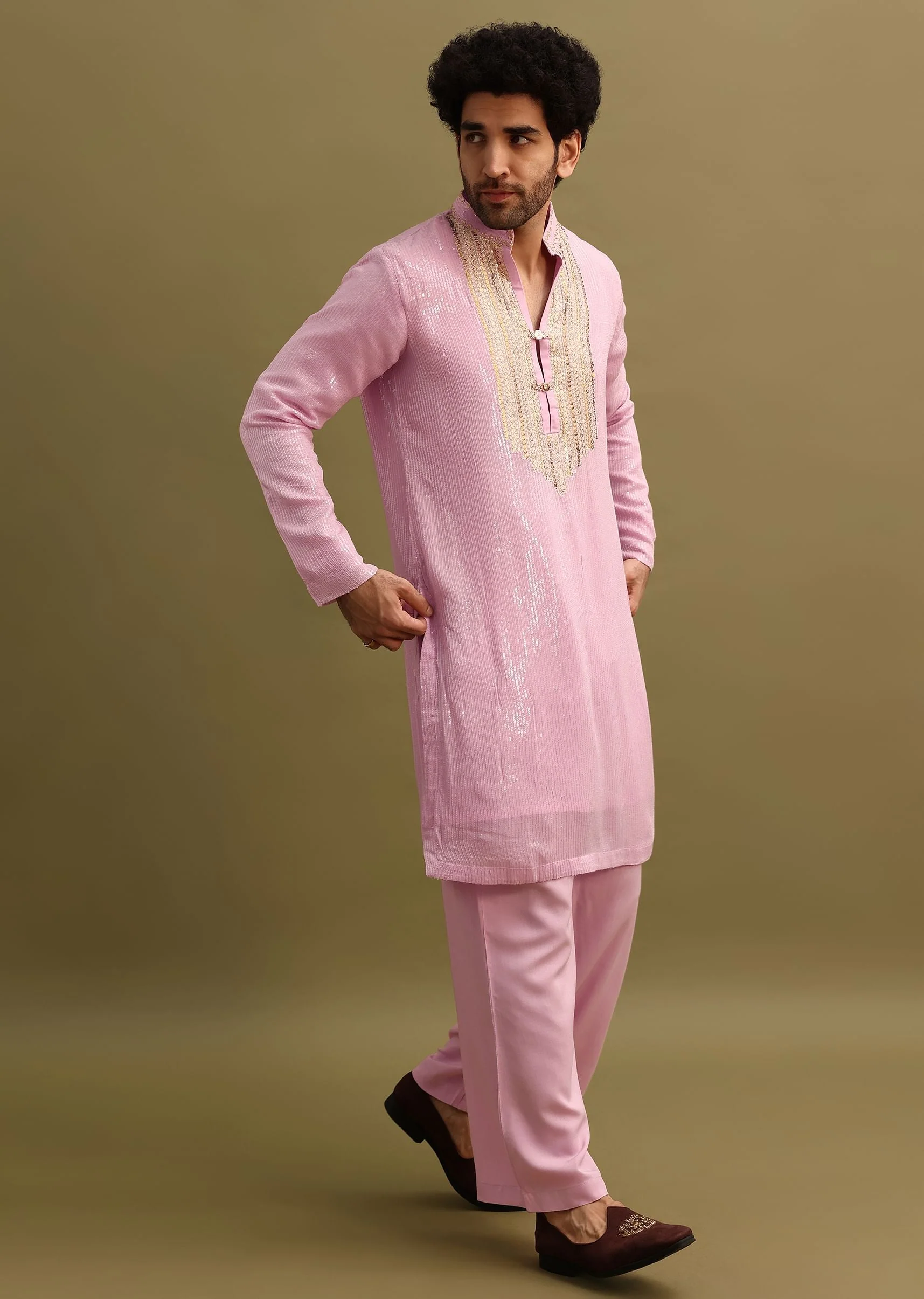 5872-pink-gold-sequin-work-kurta-pant-set-2.webp Pink Gold Sequin Work Kurta Pant Set
