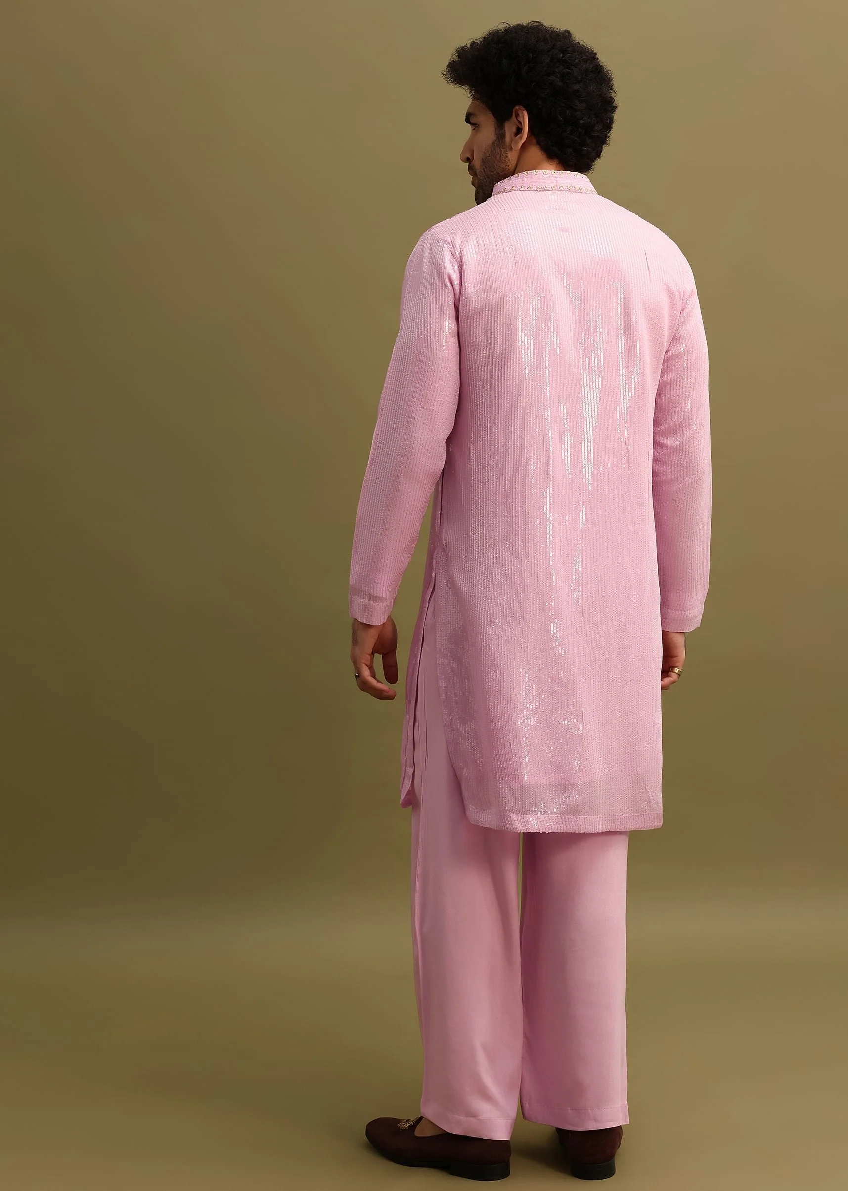 5872-pink-gold-sequin-work-kurta-pant-set-5.webp Pink Gold Sequin Work Kurta Pant Set