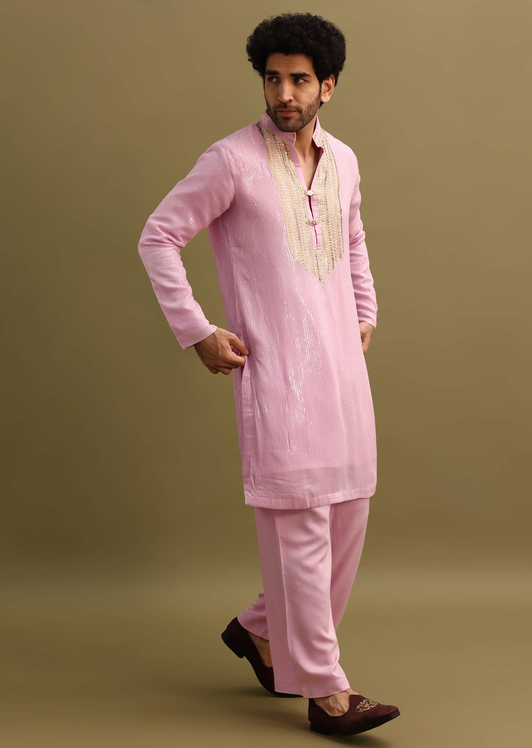 5872-pink-gold-sequin-work-kurta-pant-set-7.jpg Pink Gold Sequin Work Kurta Pant Set