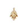 Gold Plated Kundan Polki Necklace With Earrings