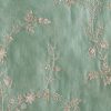 Green Tissue Embroidered Dress Material Suit