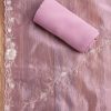 Pink Tissue Dress Material Suit