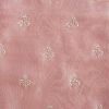 Pink Tissue Embroidered Dress Material Suit