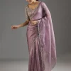 5905-lilac-organza-saree-with-embellished-scallop-border-3.webp Lilac Organza Saree With Embellished Scallop Border