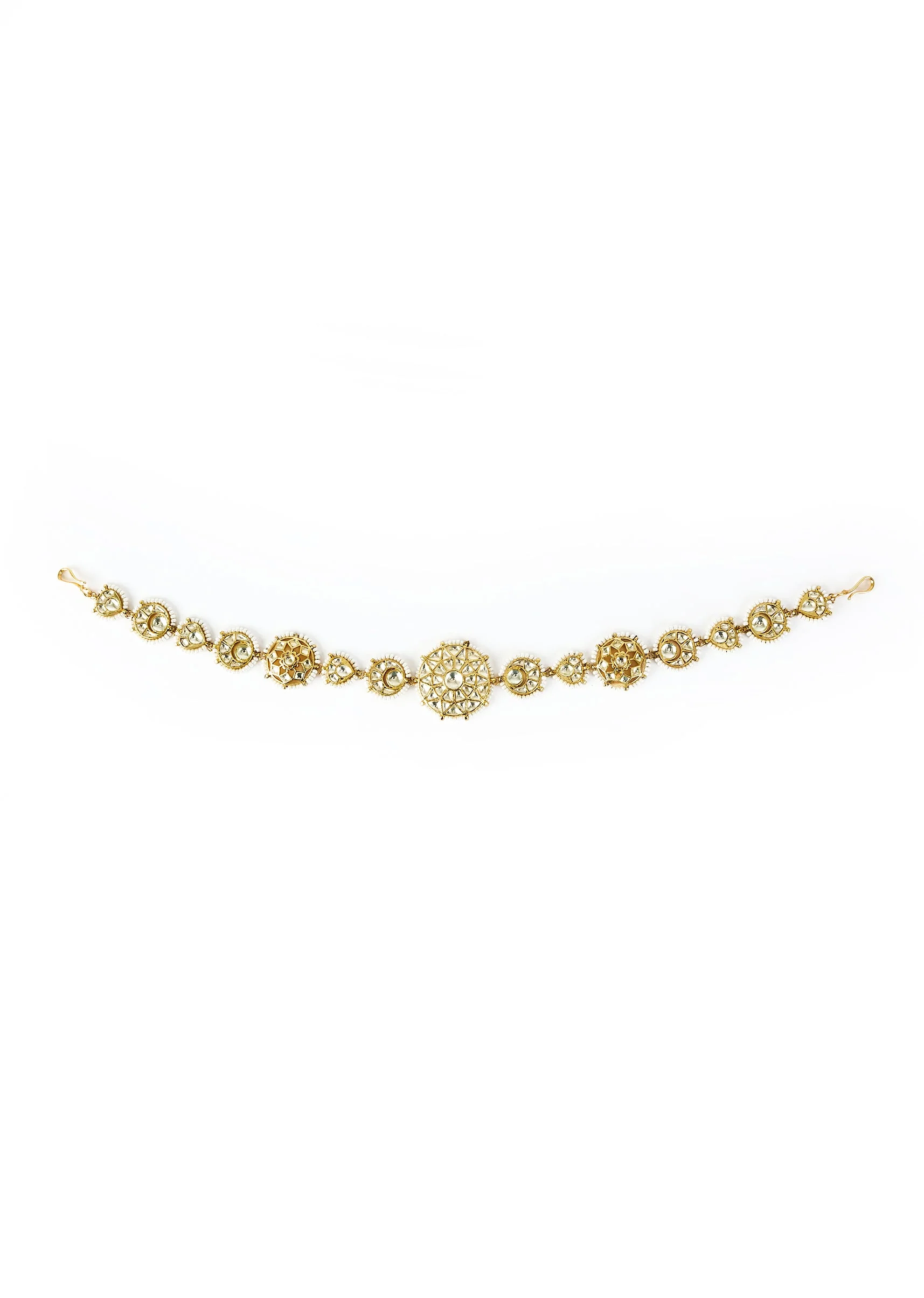 595-gold-plated-kundan-polki-headband-1.webp Gold Plated Kundan Polki Headband