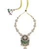 Kundan And Emerald Statement Necklace Set