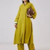 Green Cotton Coord Set