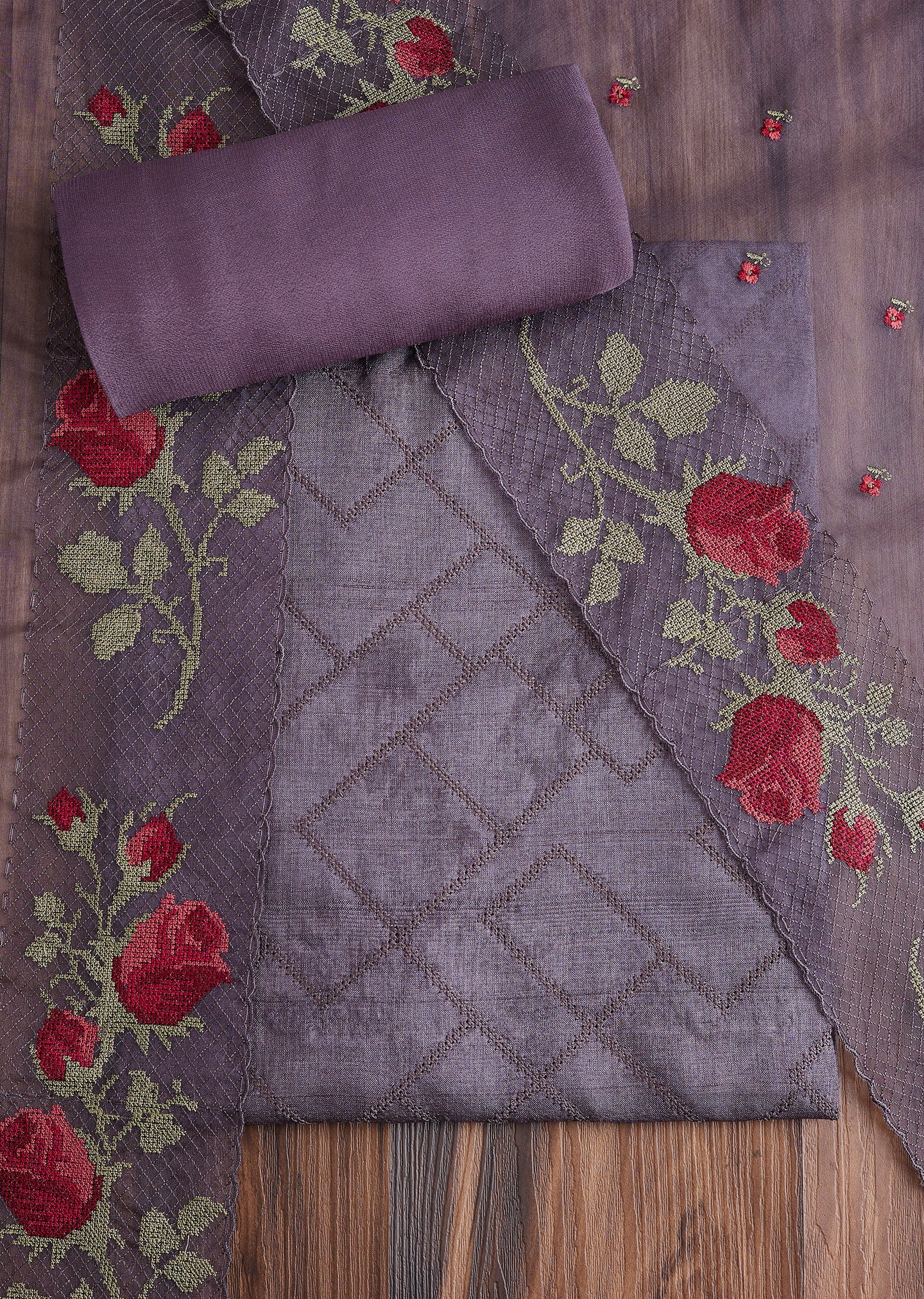 5995-grey-tussar-embroidered-suit-1.jpg Grey Tussar Embroidered Suit