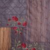 Grey Tussar Embroidered Suit
