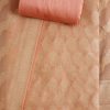 Peach Brocade Dress Material Suit