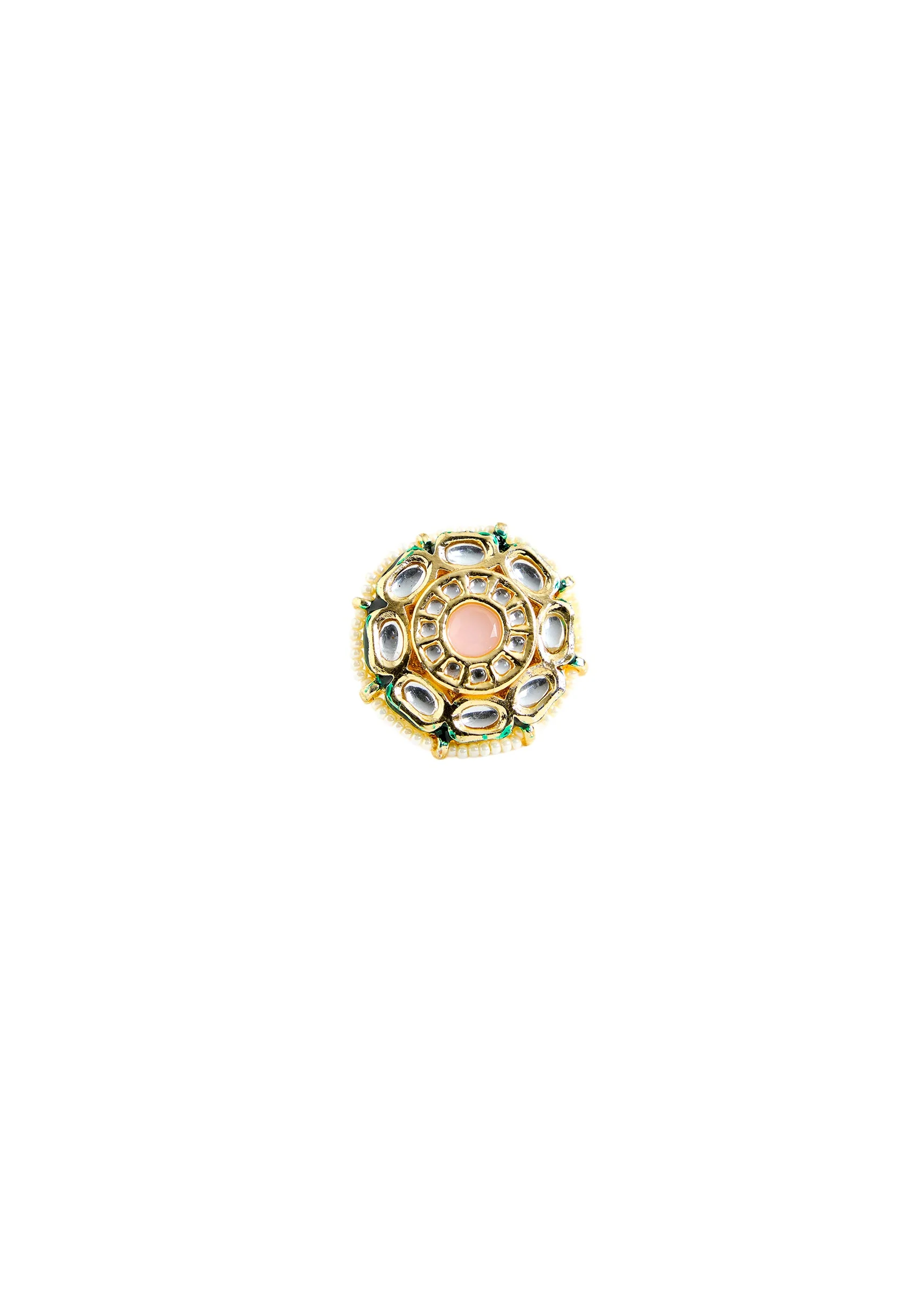 Gold Tone Oversized Statement Ring