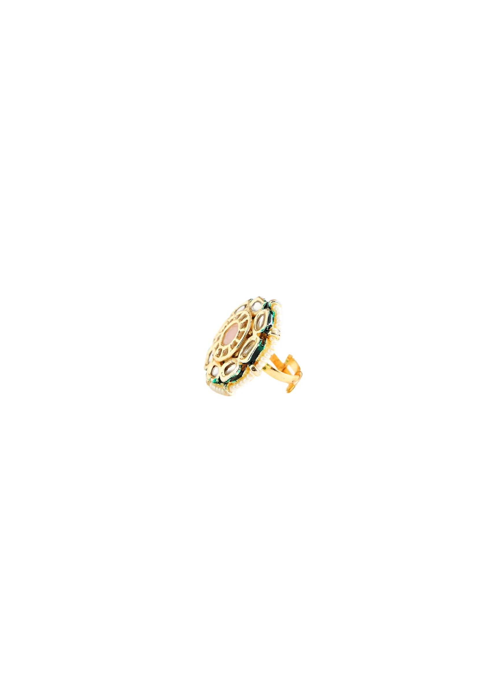 Gold Tone Oversized Statement Ring
