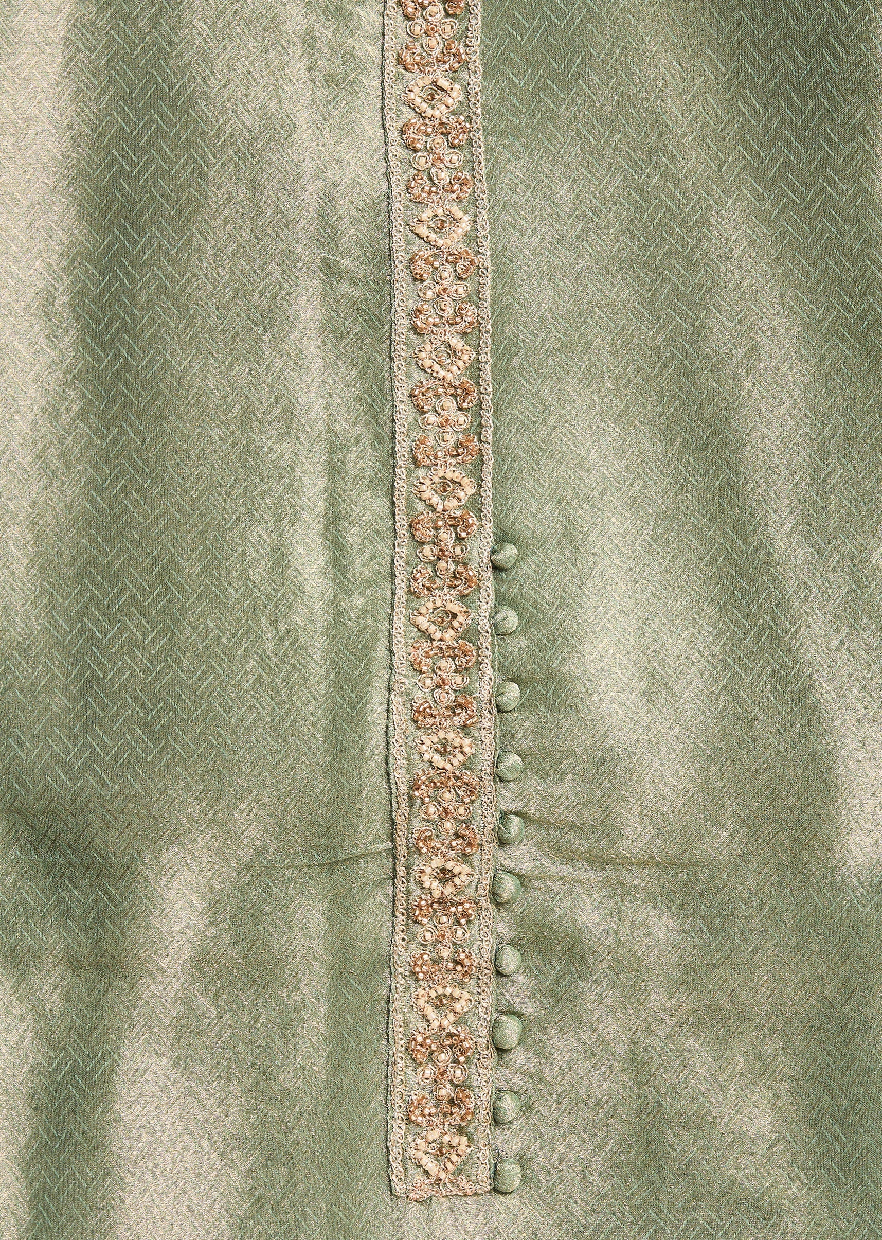 Green Satin Suit
