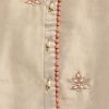 Ivory Crepe Unstitched Suit With Dupatta