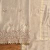 Ivory Crepe Unstitched Suit With Dupatta