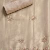 Ivory Crepe Unstitched Suit With Dupatta