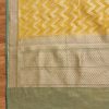 Green Brocade Banarasi Unstitched Suit With Dupatta