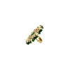 Gold Plated Centre Green Stone Kundan Polki Ring