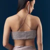 Mauve Satin Plain Saree With Cut Dana Embellished Halter Neck Blouse