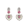 Purple Beaded Kundan Style Necklace And Earring Set
