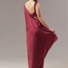 Red Satin Blend Saree With Cut Dana And Sequin Embellished Blouse