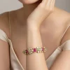 Ruby And Green Gold Plated Kundan Polki Bangles